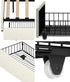 2-Piece Underbed Storage Drawer Set in Beige, Linen Fabric Kit