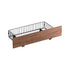 Oikiture 2x Bed Frame Storage Drawers with Wheels Metal Brown
