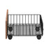 Oikiture 2x Bed Frame Storage Drawers with Wheels Metal Brown