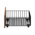 Oikiture 4x Bed Frame Storage Drawers with Wheels Metal Brown