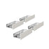 Oikiture 4 Pack Under Bed Storage Drawers on Wheels Metal Frame Drawers Beige