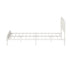 Oikiture Metal Bed Frame Queen Size Tufted Bedhead Boucle Beige