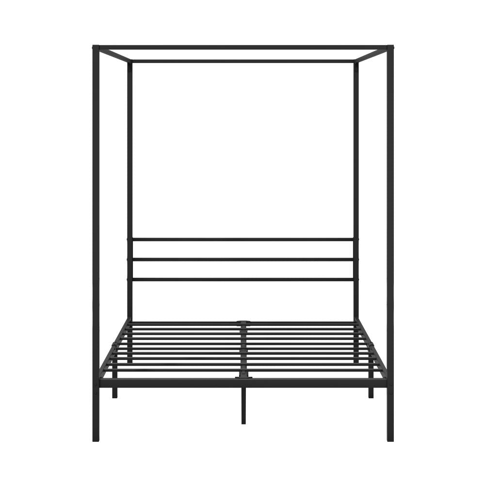 Metal Canopy Bed Frame Double Size Platform