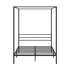 Metal Canopy Bed Frame Double Size Platform