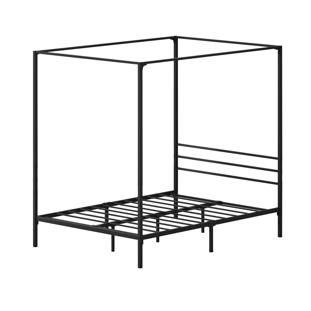 Metal Canopy Bed Frame Double Size Platform