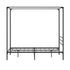 Metal Canopy Bed Frame Double Size Platform