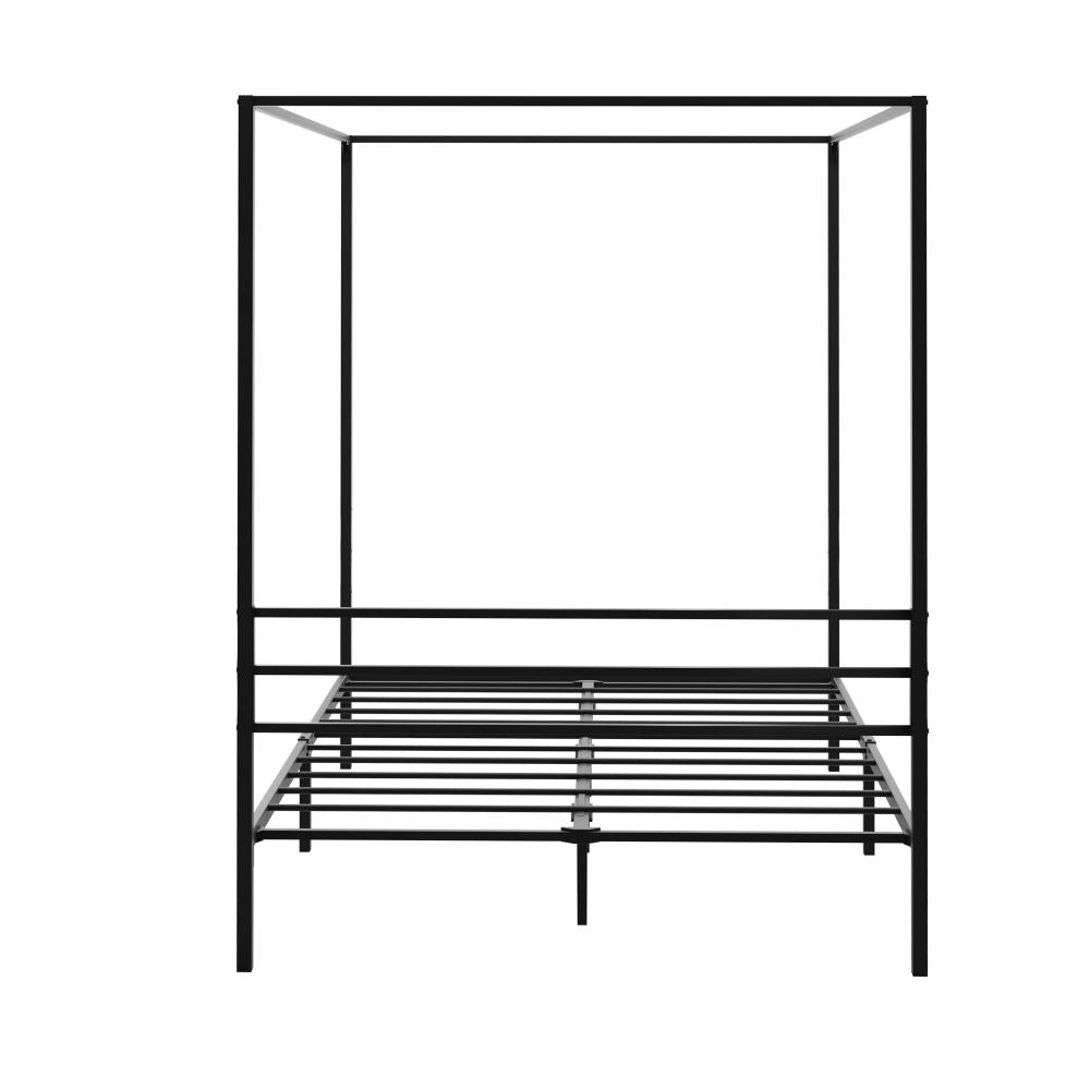 Metal Canopy Bed Frame Double Size Platform