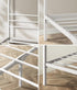 Metal Canopy Bed Frame Double Size White