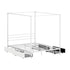Canopy Queen Bed Frame with 4 Drawers White