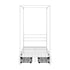 Canopy Single Bed Frame with 2 Drawers White