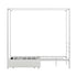 Canopy Single Bed Frame with 2 Drawers White