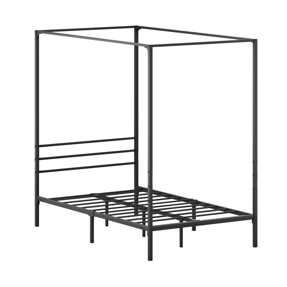 Metal Canopy Bed Frame Single Size Platform