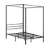 Metal Canopy Bed Frame Single Size Platform