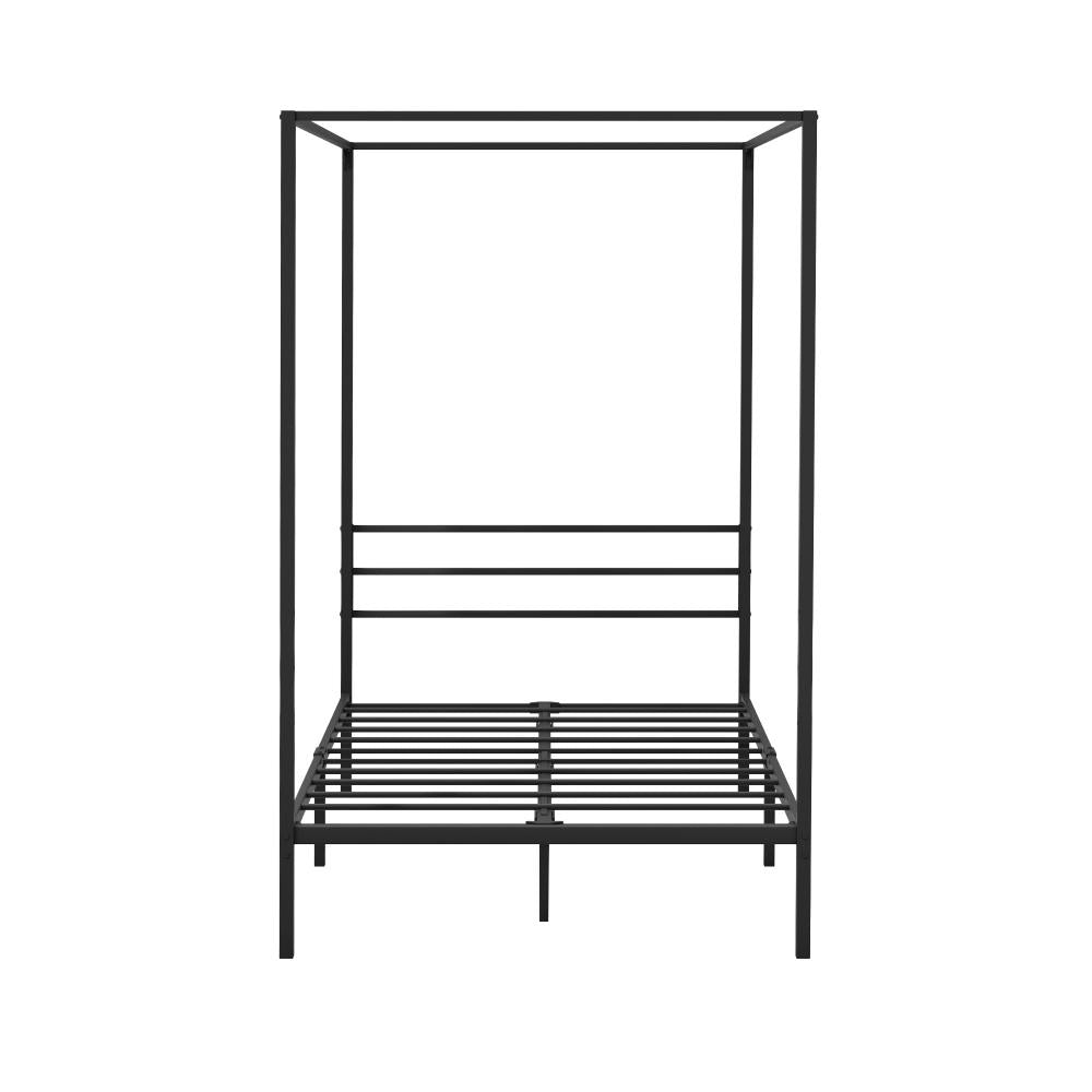 Metal Canopy Bed Frame Single Size Platform