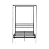 Metal Canopy Bed Frame Single Size Platform