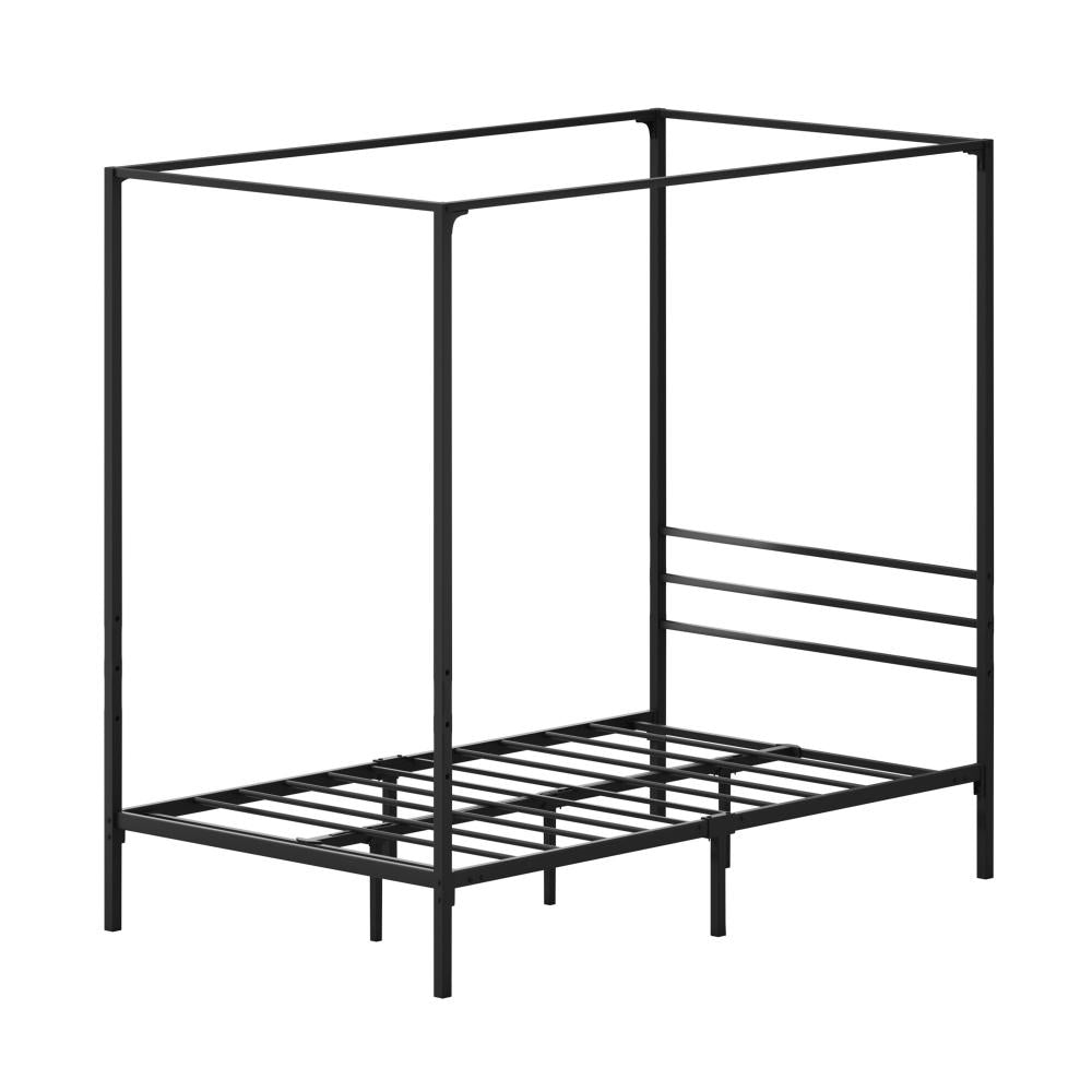 Metal Canopy Bed Frame Single Size Platform