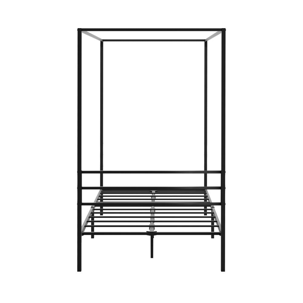 Metal Canopy Bed Frame Single Size Platform