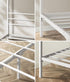 Metal Canopy Bed Frame Single Size White