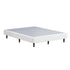 Double Ensemble Metal Bed Base, Fabric Cover Platform Bed, Grey Colour