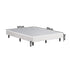 Double Ensemble Metal Bed Base, Fabric Cover Platform Bed, Grey Colour