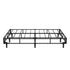 Double Ensemble Metal Bed Base, Fabric Cover Platform Bed, Grey Colour