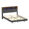 Double Size Bed Frame Floating Beds With LED Headboard USB