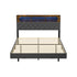 Double Size Bed Frame Floating Beds With LED Headboard USB