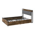 Double Metal Bed Frame Storage Headboard AC USB Charge