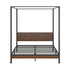 Metal Canopy Bed Frame Double Size Beds Platform