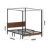 Metal Canopy Bed Frame Double Size Beds Platform