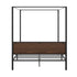 Metal Canopy Bed Frame Double Size Beds Platform