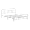 Bed Frame Metal Queen Size Bed Platform White