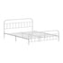 Bed Frame Metal Queen Size Bed Platform White