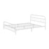 Bed Frame Metal Queen Size Bed Platform White