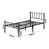 Bed Frame King Single Metal Base Platform Black COMA