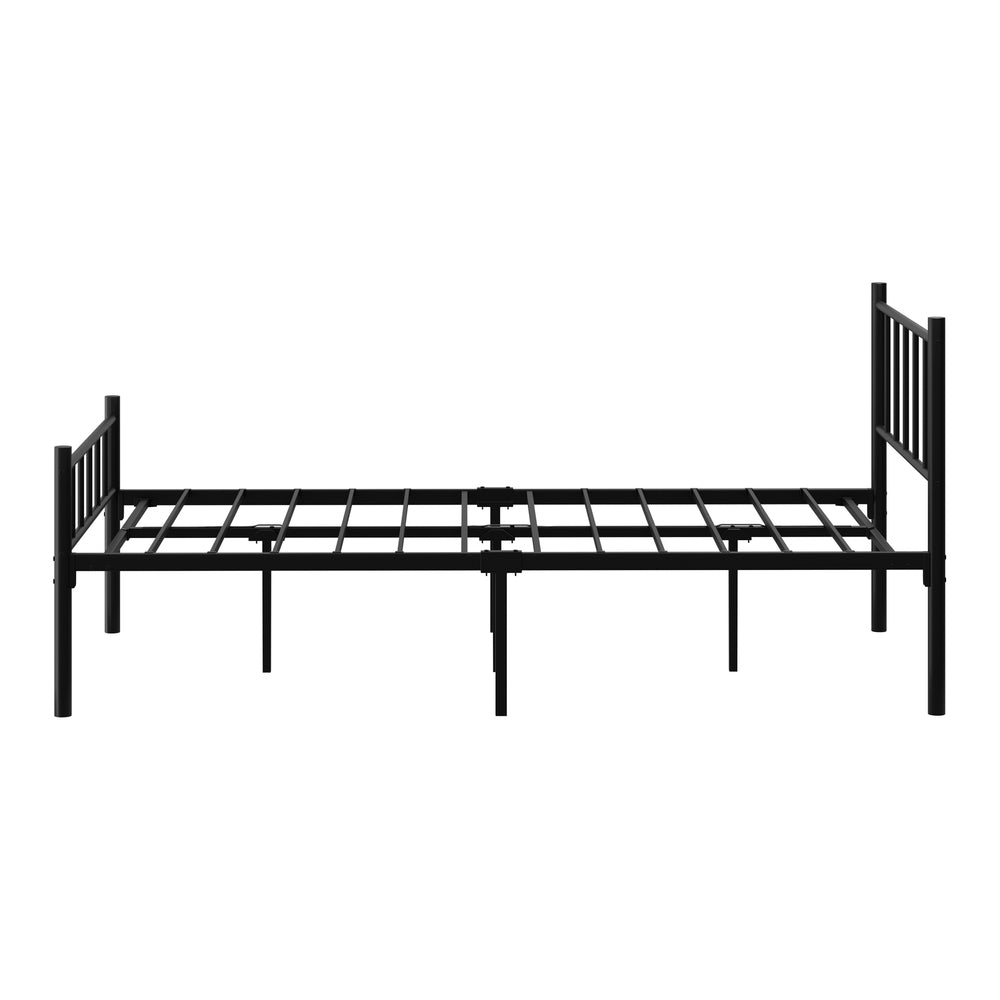 Bed Frame King Single Metal Base Platform Black COMA