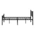 Bed Frame King Single Metal Base Platform Black COMA
