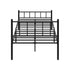 Bed Frame King Single Metal Base Platform Black COMA