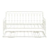 Trundle Bed Frame Daybed Single Size Base Metal Beige