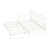 Trundle Bed Frame Daybed Single Size Base Metal Beige