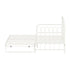 Trundle Bed Frame Daybed Single Size Base Metal Beige