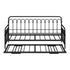 Trundle Bed Frame Daybed Single Size Base Metal Black