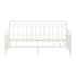 Metal Daybed Frame Single Size Sofa Bed Steel Slat Beige