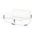 Metal Daybed Frame Single Size Sofa Bed Steel Slat Beige