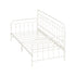 Metal Daybed Frame Single Size Sofa Bed Steel Slat Beige