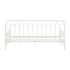 Metal Daybed Frame Single Size Sofa Bed Steel Slat Beige