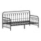 Metal Daybed Frame Single Size Sofa Bed Steel Slat Black