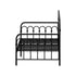 Metal Daybed Frame Single Size Sofa Bed Steel Slat Black
