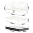 Trundle Bed Frame Daybed Single Size Beige with Mattress x2