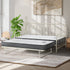 Trundle Bed Frame Daybed Single Size Beige with Mattress x2